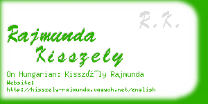 rajmunda kisszely business card